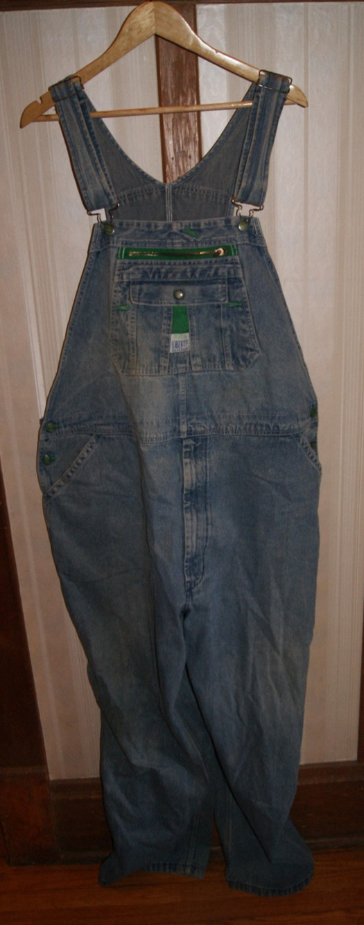 Vintage Liberty Denim Overalls 48x32 Carpenter Baggy Workwear Grunge Light Wash